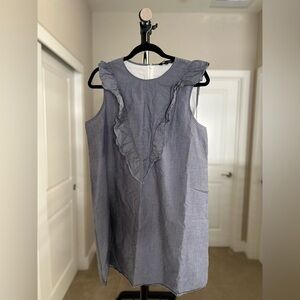 Women’s Express Ruffle Sleeves & Striped Knee-Length Dress Size L